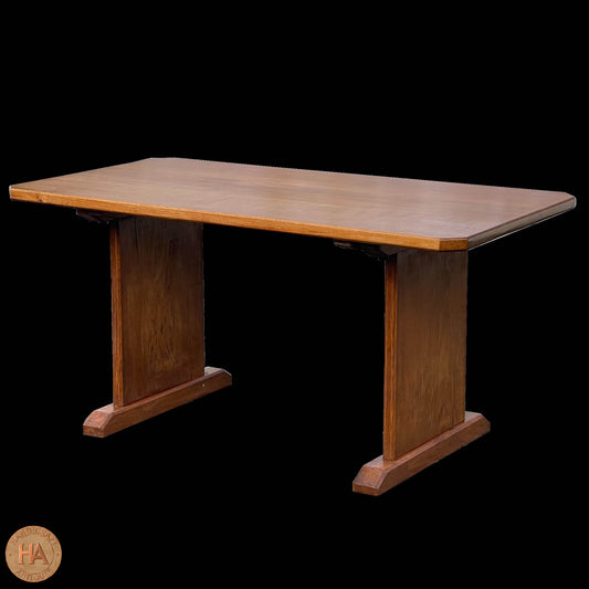 Arts & Crafts Cotswold School English Oak Dining Table