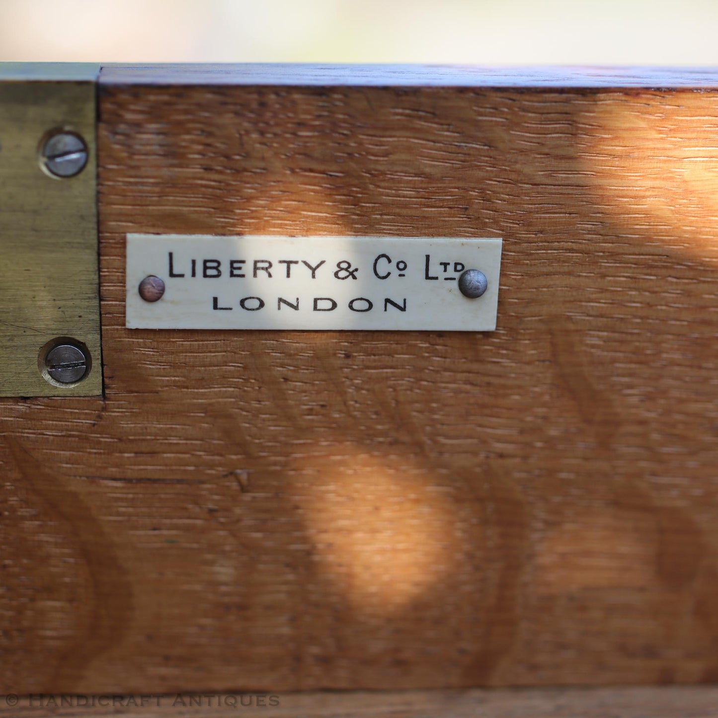 Liberty & Co Arts & Crafts Cotswold School English Oak Bureau c. 1920.