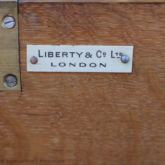 Liberty & Co Arts & Crafts Cotswold School English Oak Bureau c. 1920.