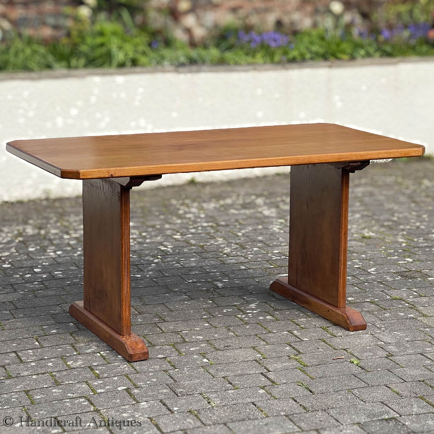 Arts & Crafts Cotswold School English Oak Dining Table