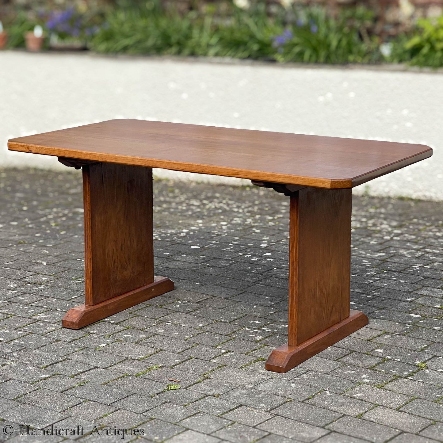 Arts & Crafts Cotswold School English Oak Dining Table