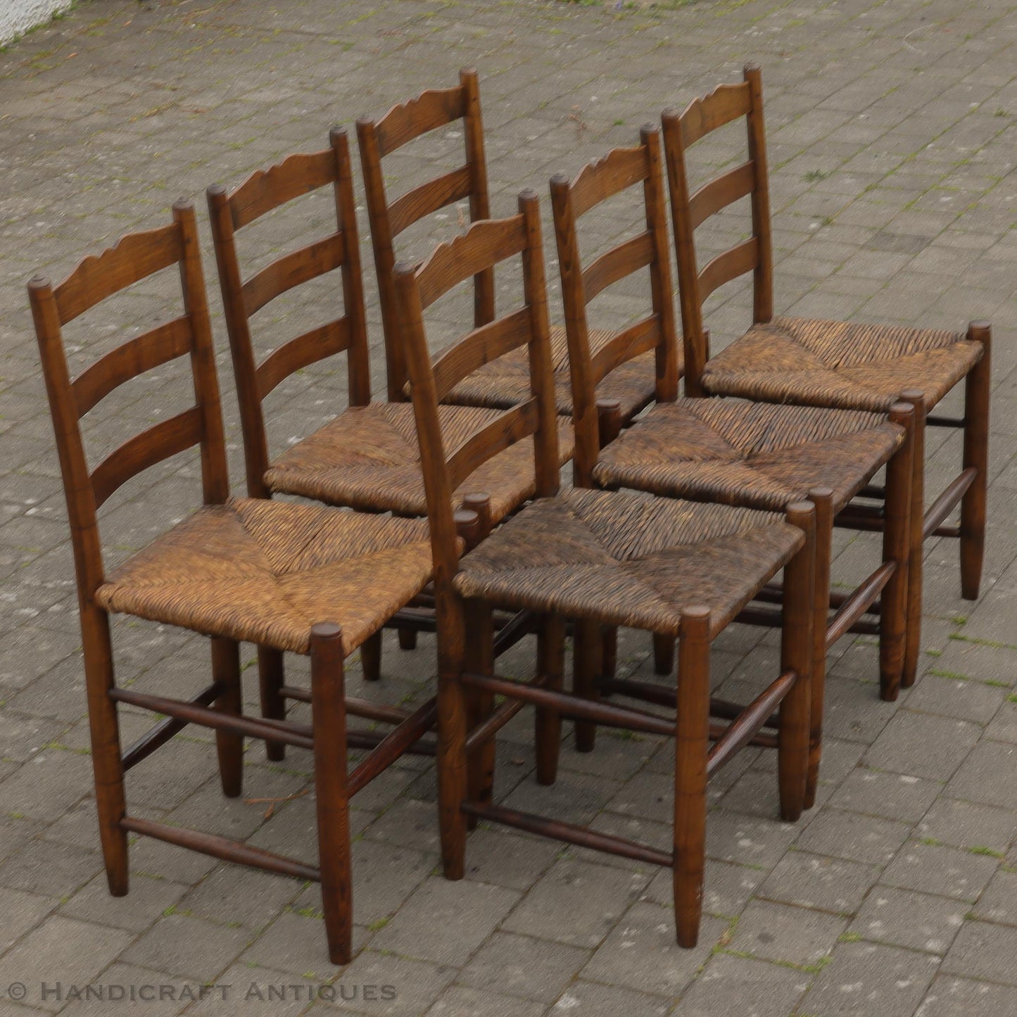 Six 1920s Gordon Russell Arts & Crafts Cotswold School Clissett Style Chairs