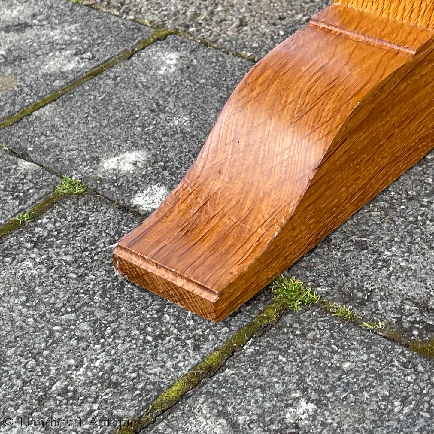 Peter Hall of Staveley Arts & Crafts Lakes School English Oak Dining Table 1997.