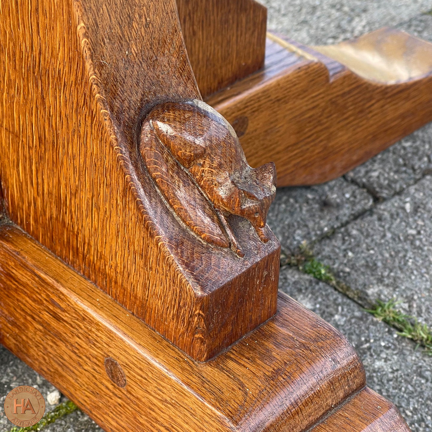 Don 'Foxman' Craven (Ex-Mouseman) Arts & Crafts Yorkshire School English Oak Dining Table c 1970.