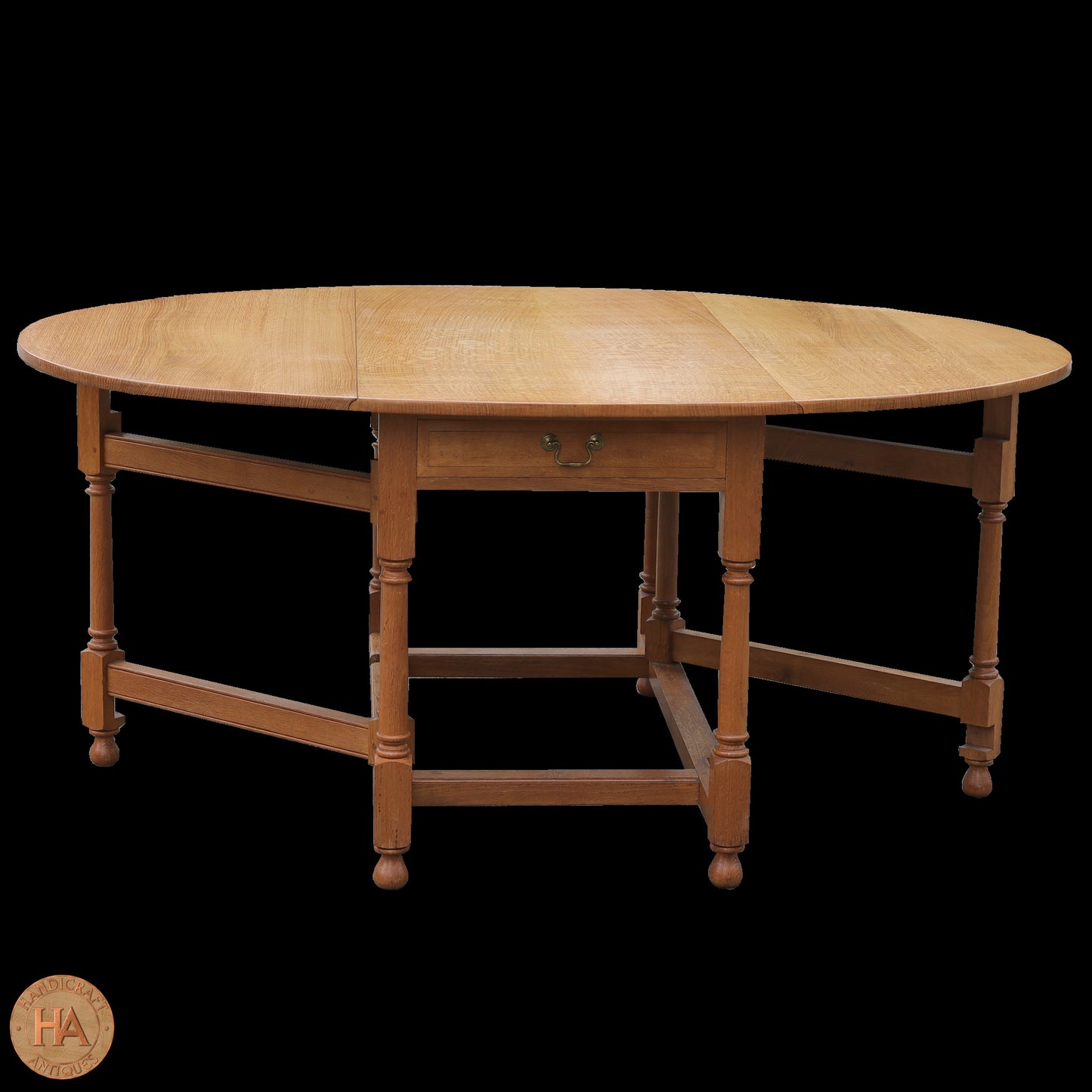 Peter Hall of Staveley Arts & Crafts Lakes School English Oak Dining Table