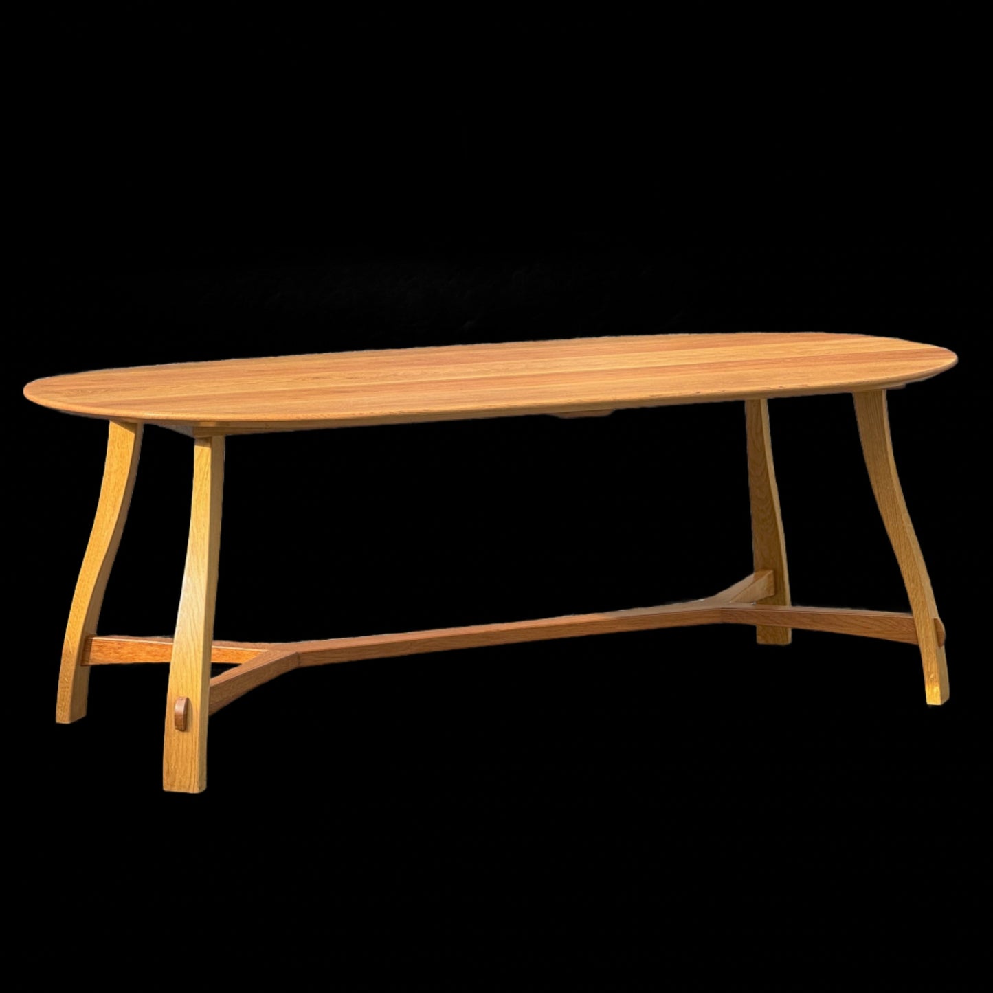 Robin Furlong Furniture Arts & Crafts Cotswold School English Oak Dining Table 2014.