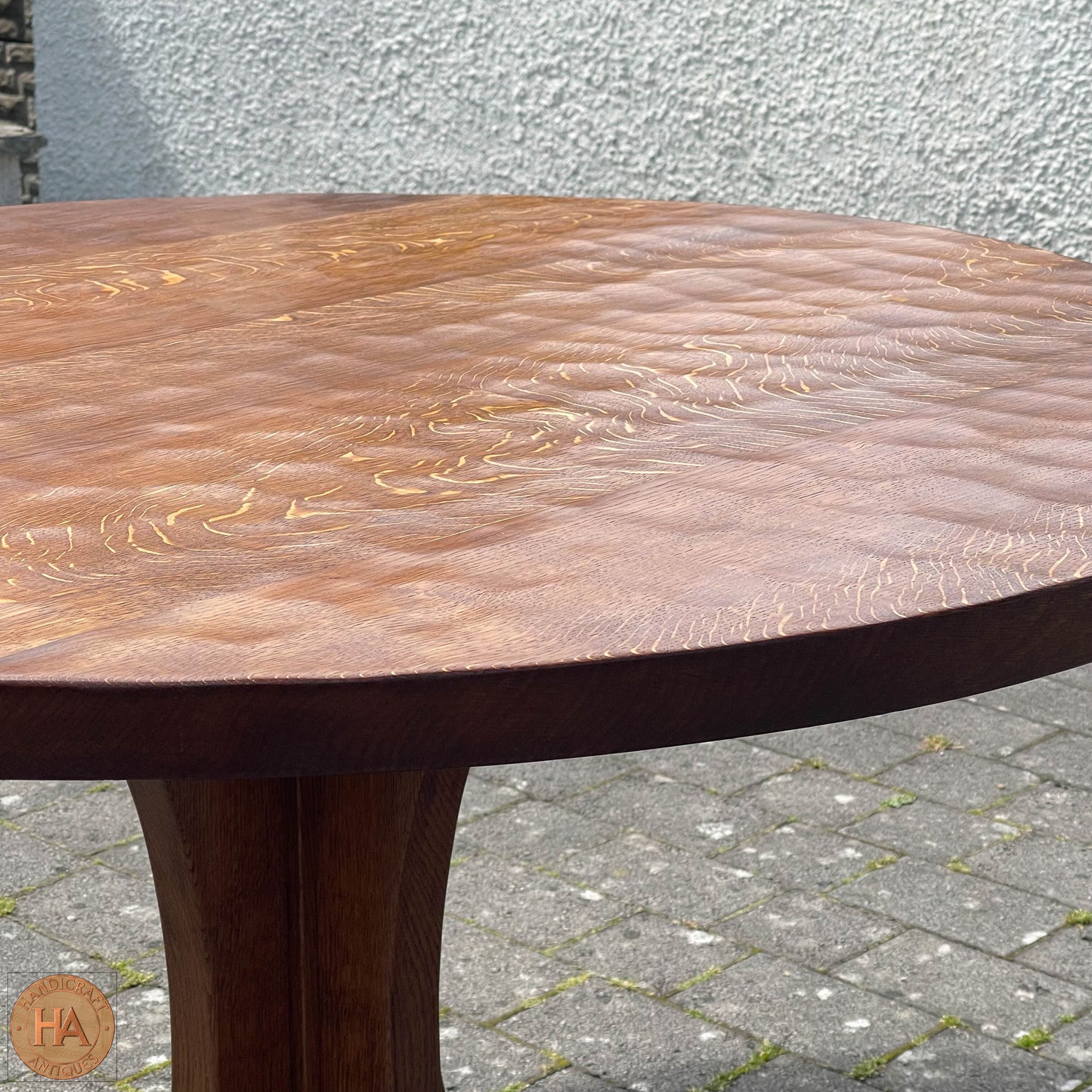 Don 'Foxman' Craven (Ex-Mouseman) Arts & Crafts Yorkshire School English Oak Dining Table c 1970.