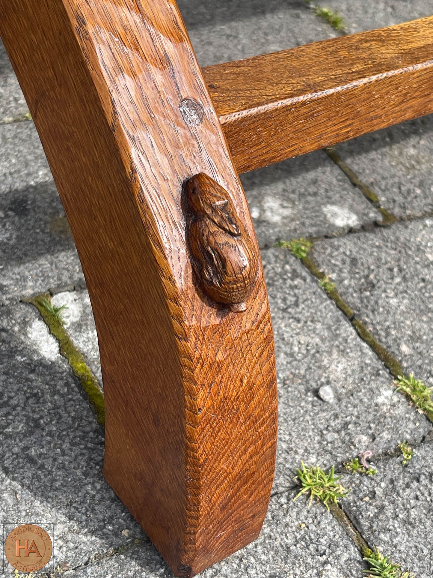 Peter ‘Rabbitman’ Heap Arts & Crafts Yorkshire School English Oak Coffee Table