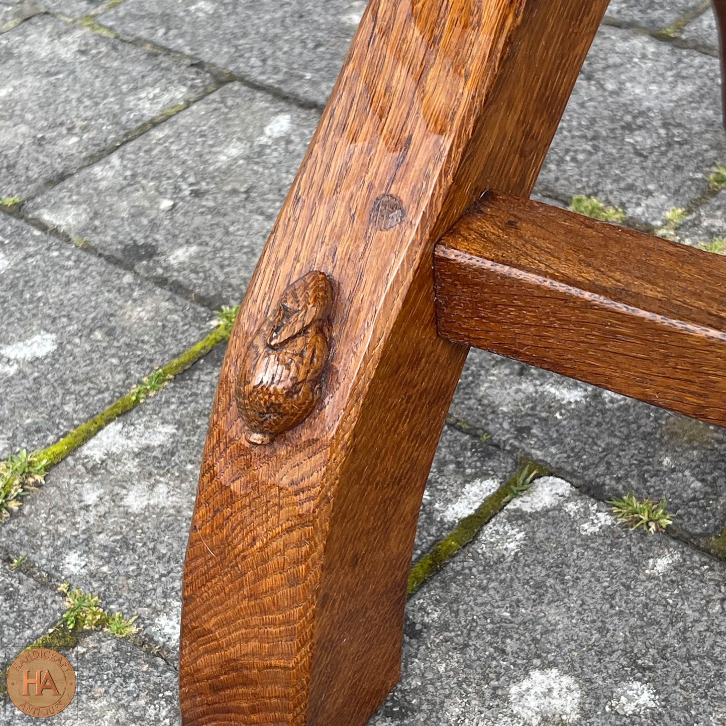 Peter ‘Rabbitman’ Heap Arts & Crafts Yorkshire School English Oak Coffee Table