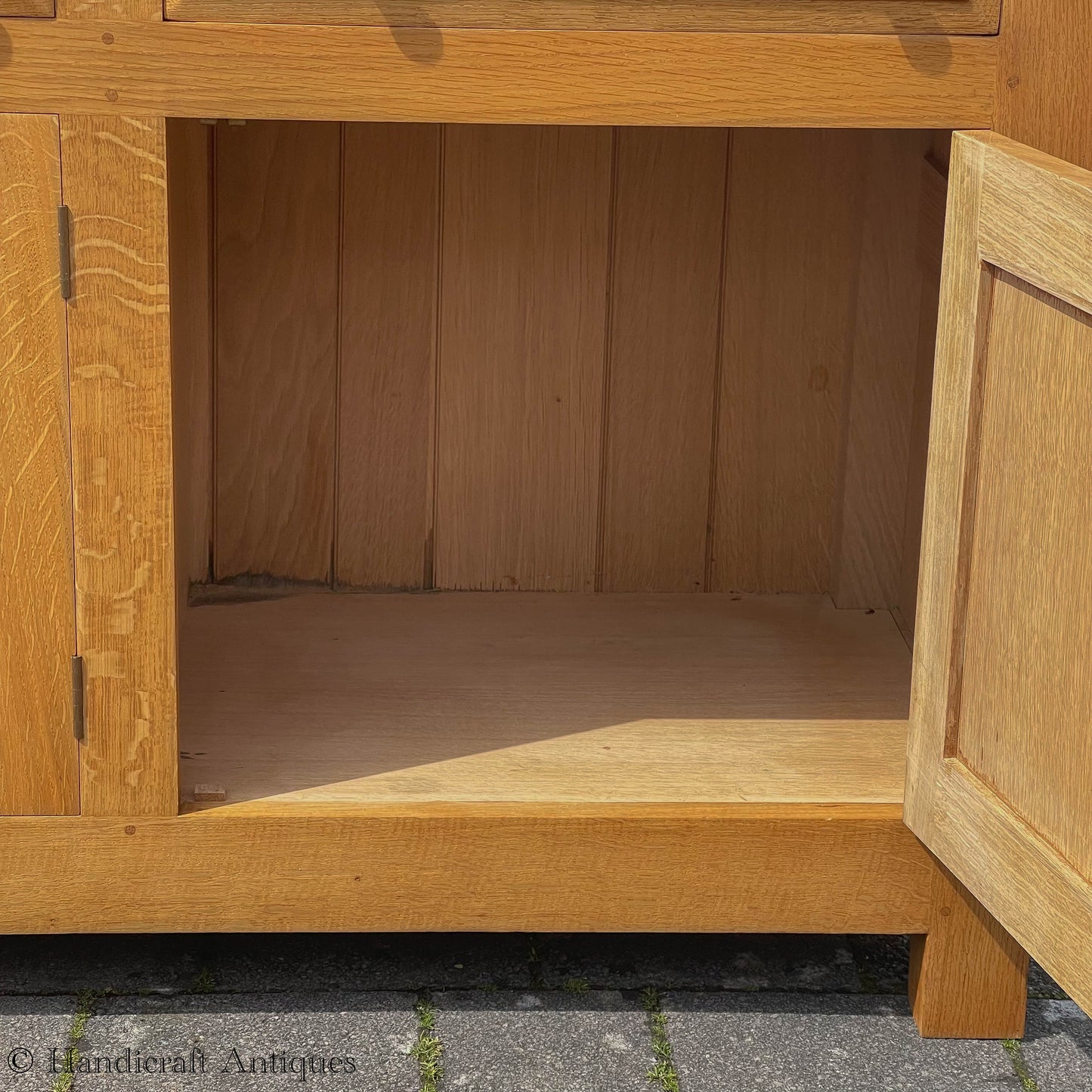 Peter Hall of Staveley Arts & Crafts Lakes School English Oak Dresser 1997.