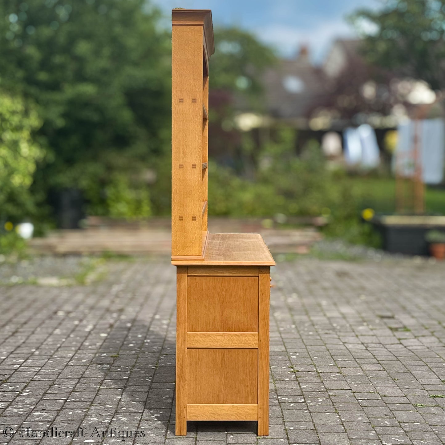 Peter Hall of Staveley Arts & Crafts Lakes School English Oak Dresser 1997.