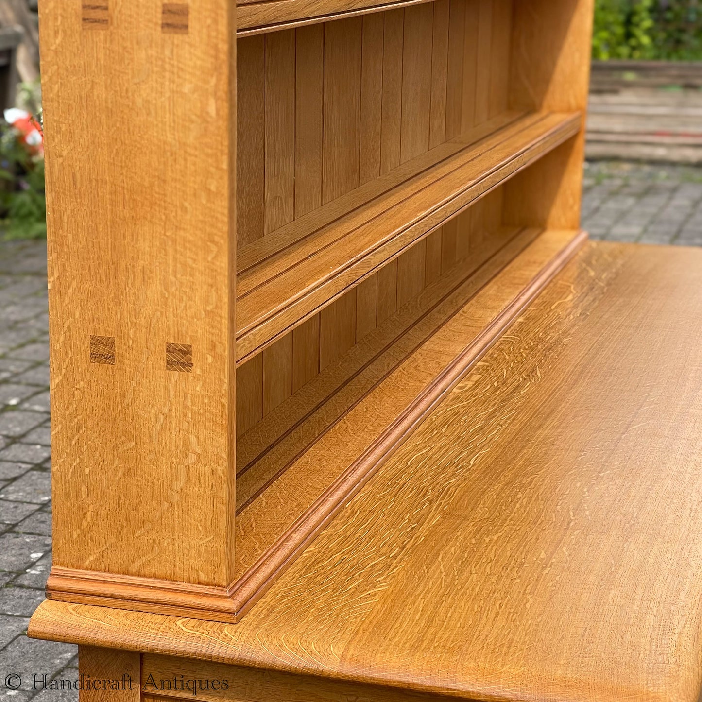 Peter Hall of Staveley Arts & Crafts Lakes School English Oak Dresser 1997.