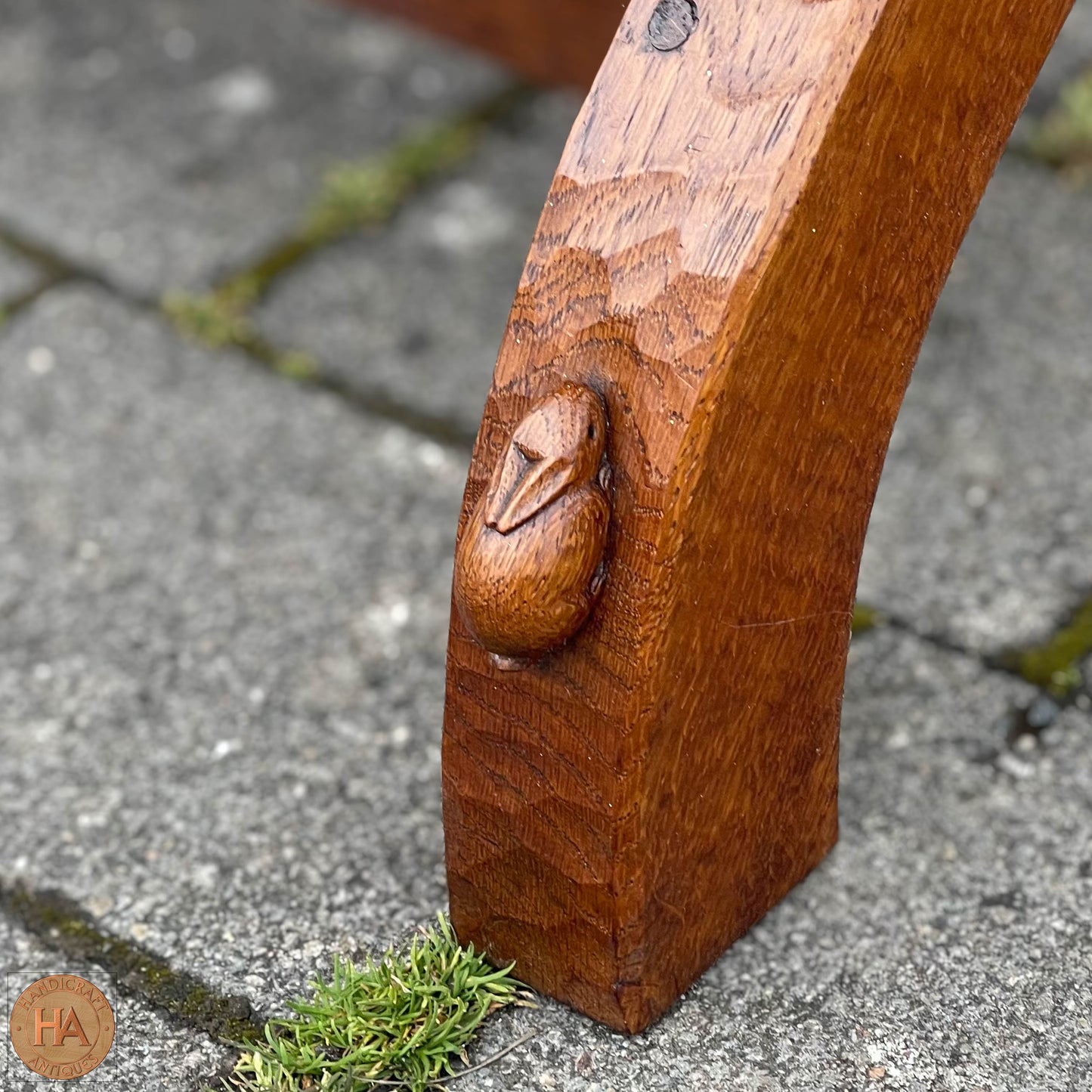 Peter ‘Rabbitman’ Heap Arts & Crafts Yorkshire School English Oak Coffee Table