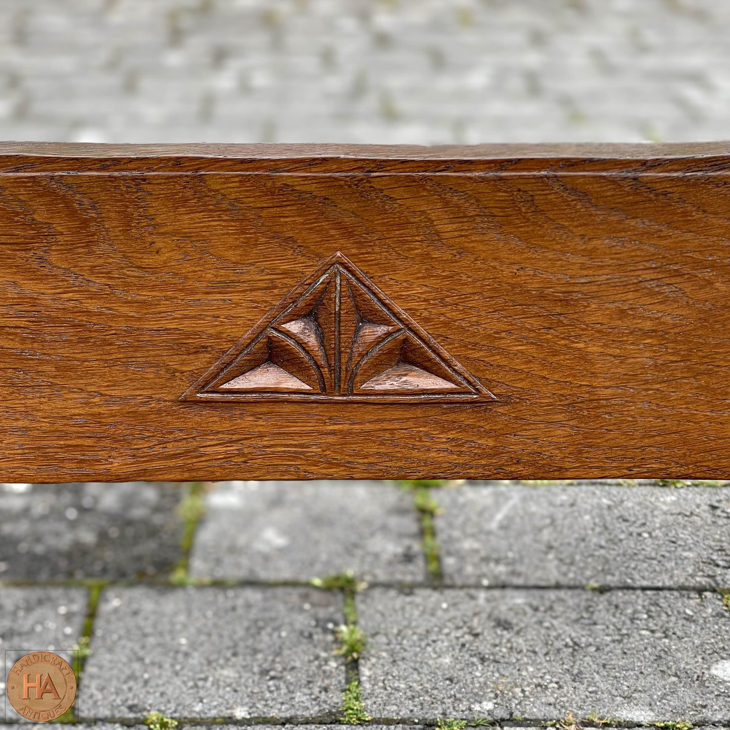 Robert 'Kingpost' Ingham Arts & Crafts Yorkshire School English Oak Dining Table c. 1970.