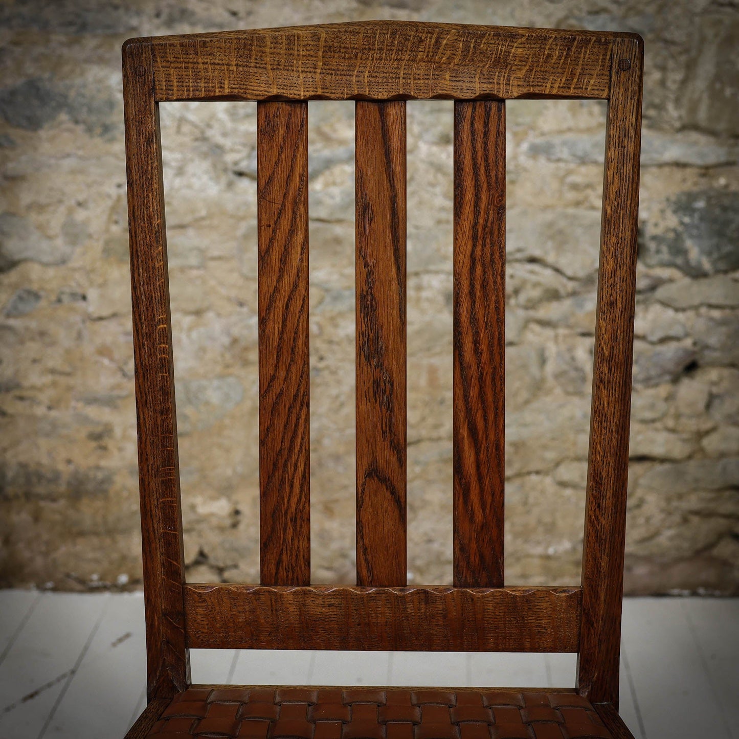 Stanley Webb Davies Arts & Crafts Lakes School English Oak Chair 1929