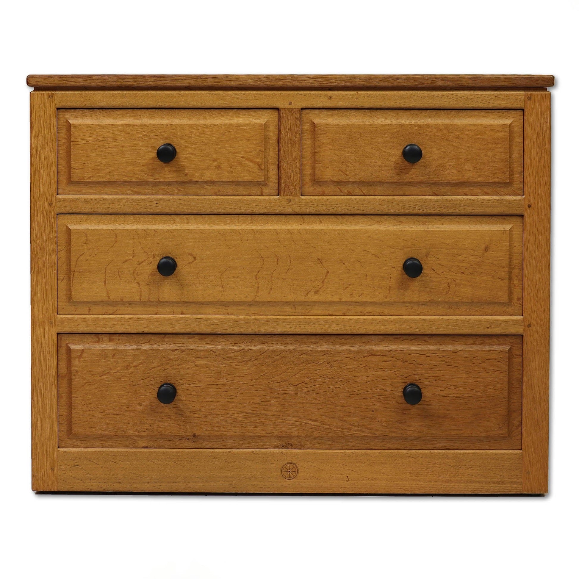 Phil Langstaff Arts & Crafts Yorkshire School English Oak Chest of Drawers (a)
