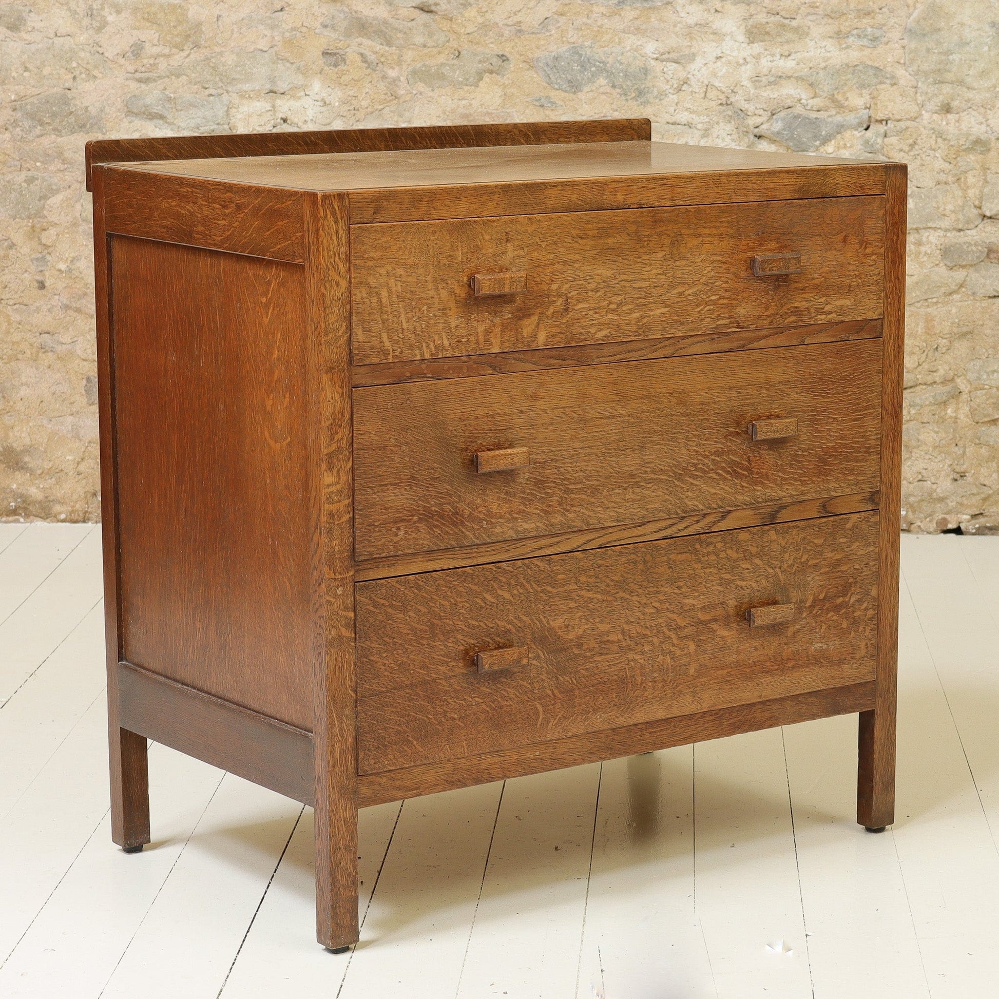 Heal and Co Arts & Crafts Cotswold School Oak Chest of Drawers