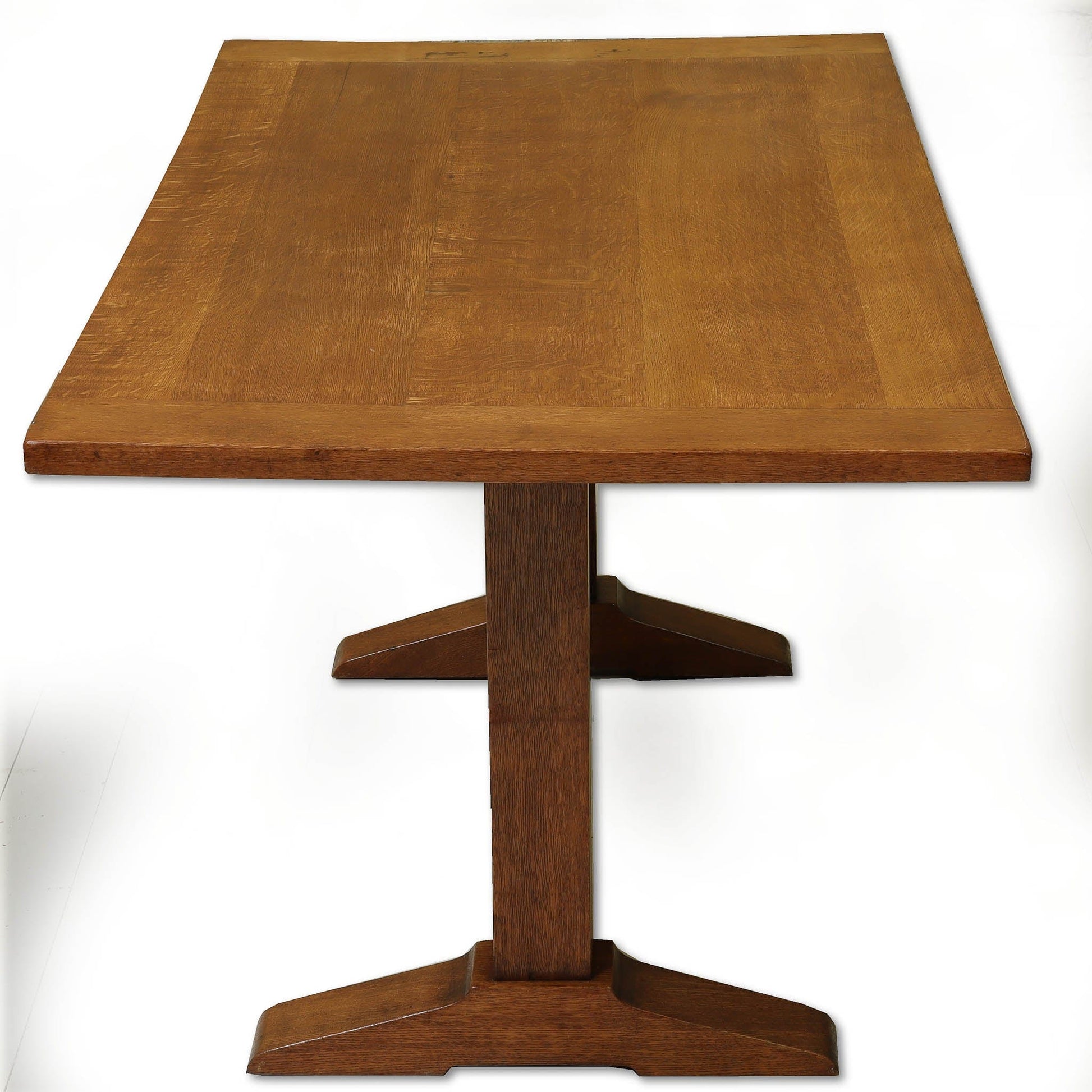 Heal and Co Arts & Crafts Cotswold School English Oak Dining Table c. 1930