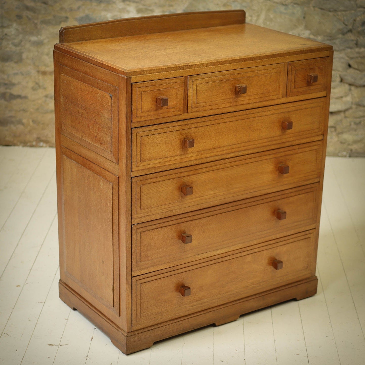 Brynmawr Furniture Co Arts & Crafts Cotswold School Oak Chest of Drawers c. 1930