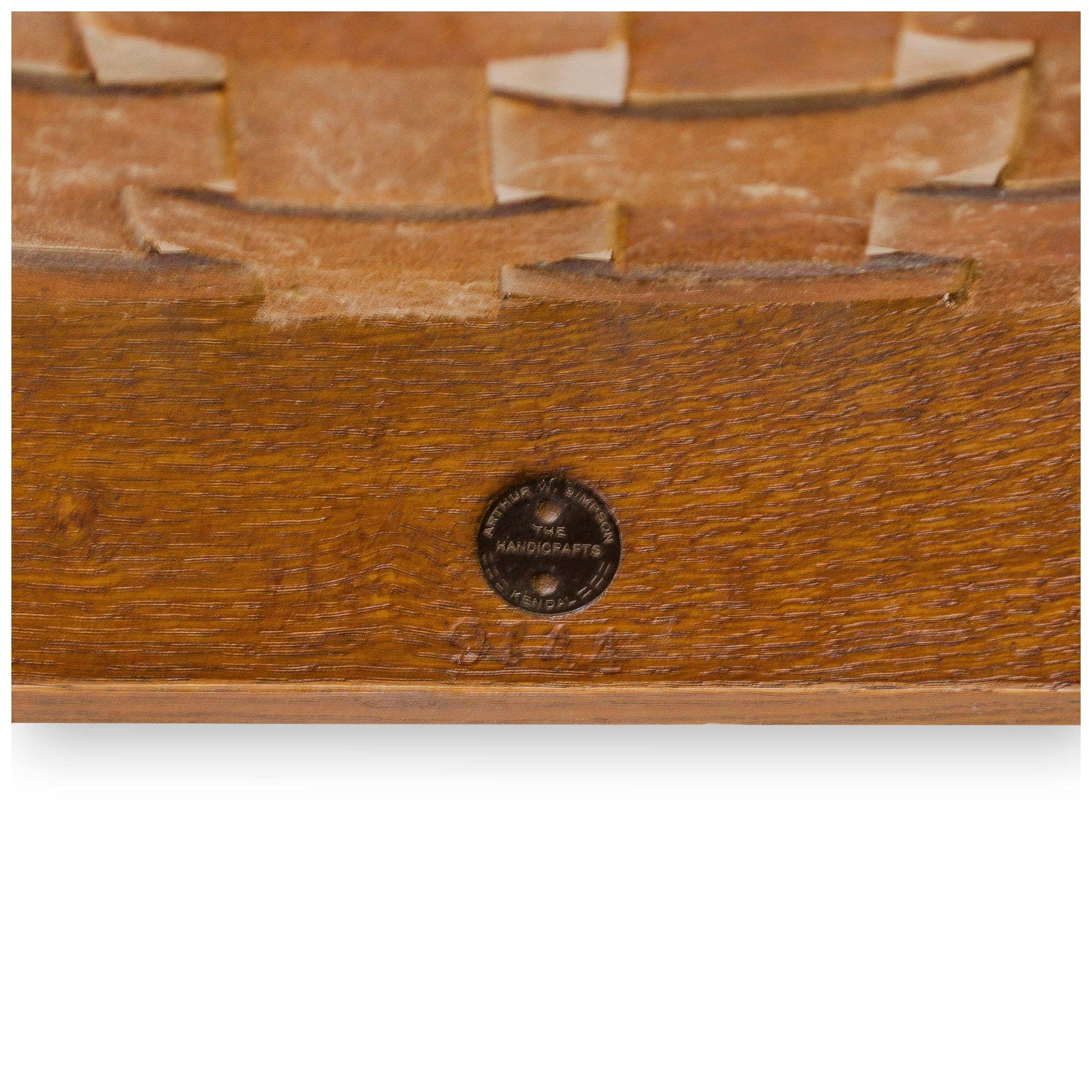 Arthur W Simpson (The Handicrafts, Kendal) Arts & Crafts Oak and Leather Armchair