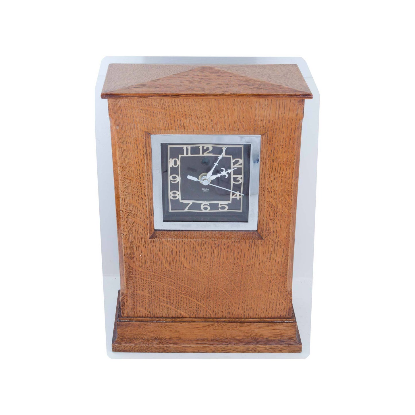 Arthur W Simpson (The Handicrafts, Kendal) Arthur W. Simpson Arts and Crafts Oak Mantle Clock