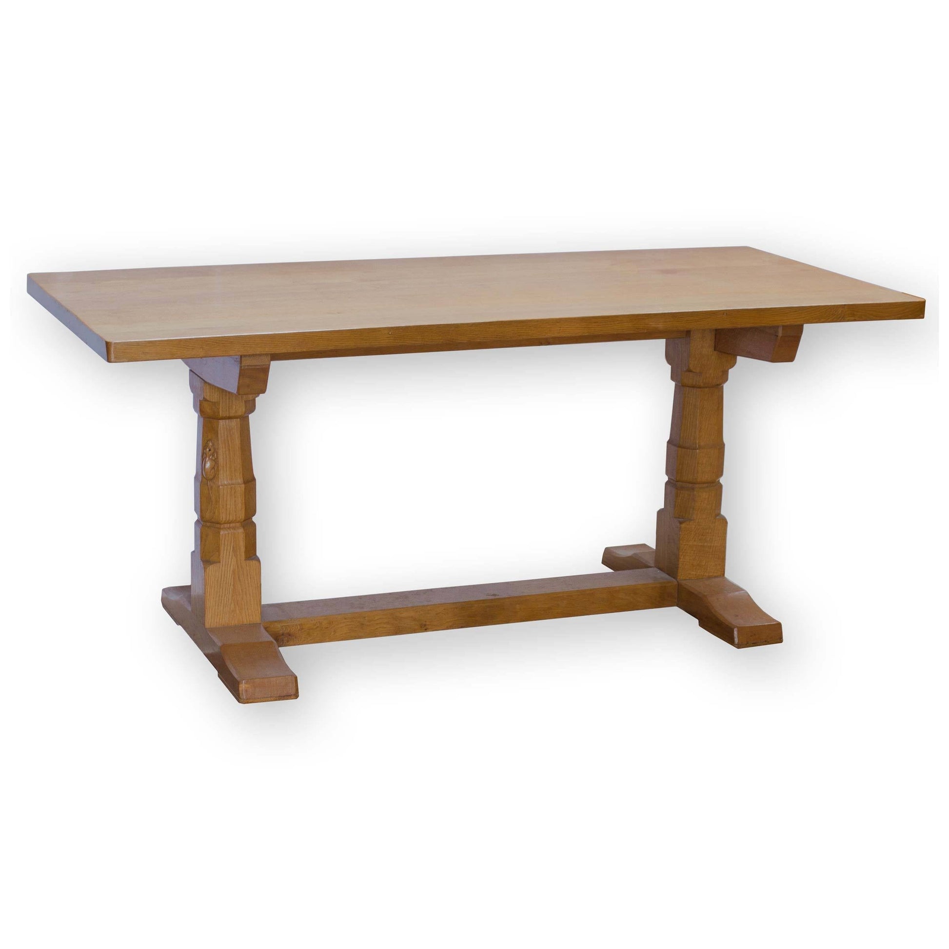 Arts & Crafts Yorkshire School Oak Dining/Refectory Table 1960 (Mouseman style)