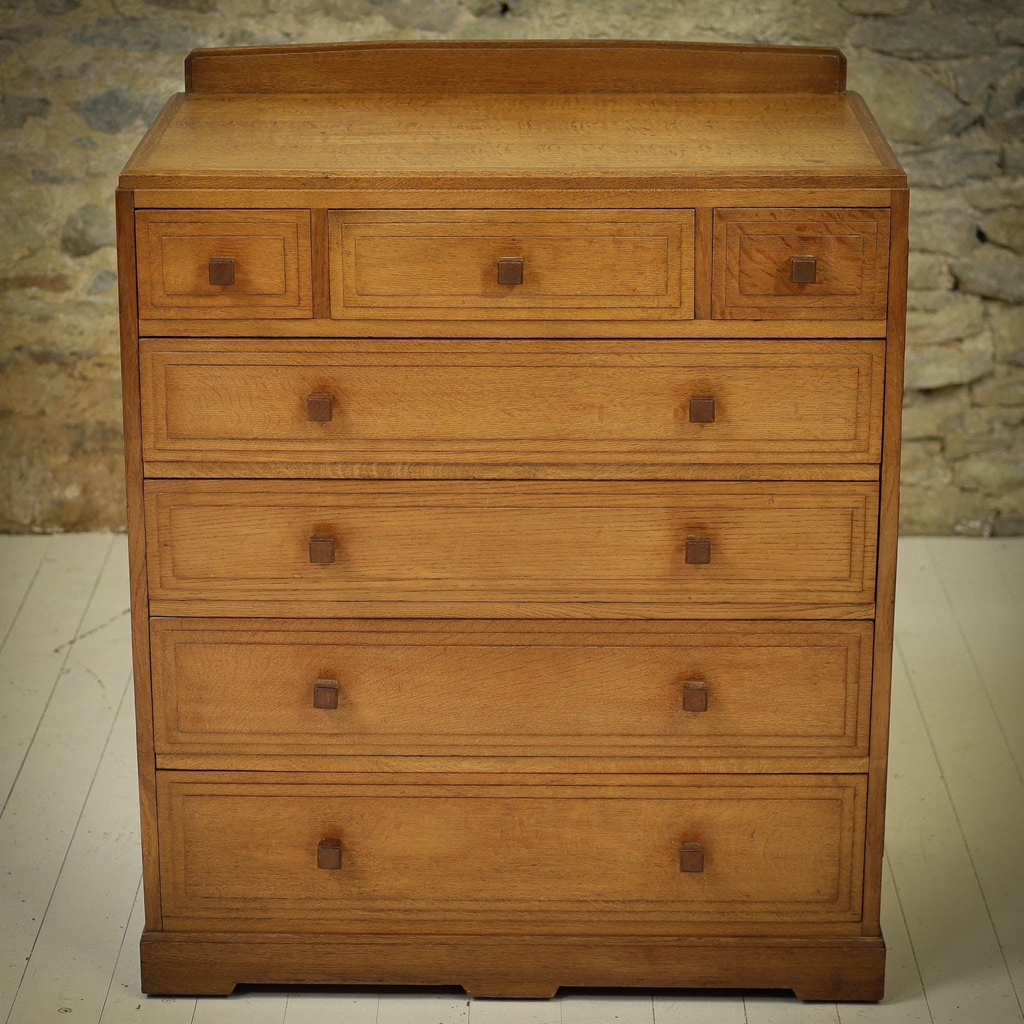 Brynmawr Furniture Co Arts & Crafts Cotswold School Oak Chest of Drawers c. 1930