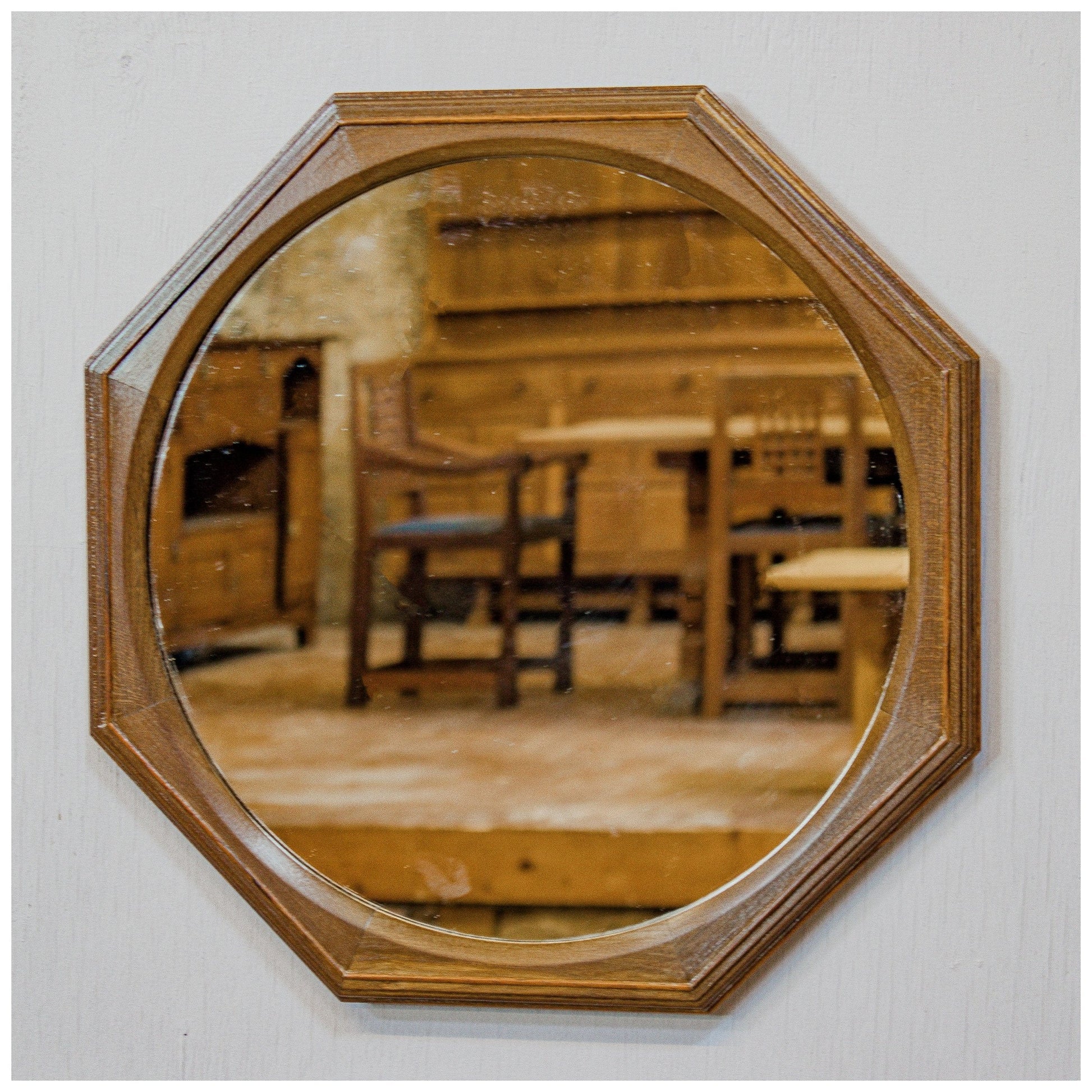 Hugh Birkett (Ex-Oliver Morel) Arts & Crafts Cotswold School Octagonal Mirror