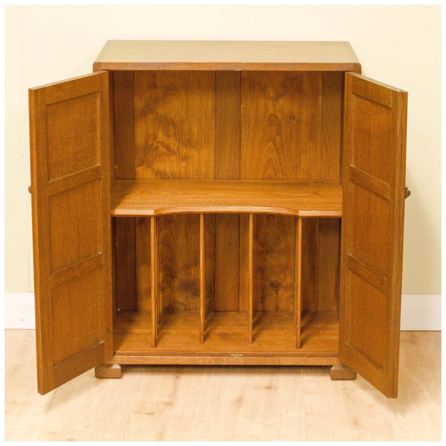 James Cleasby Dent (Ex-Stanley Webb Davies) Arts and Crafts Oak Media Cabinet