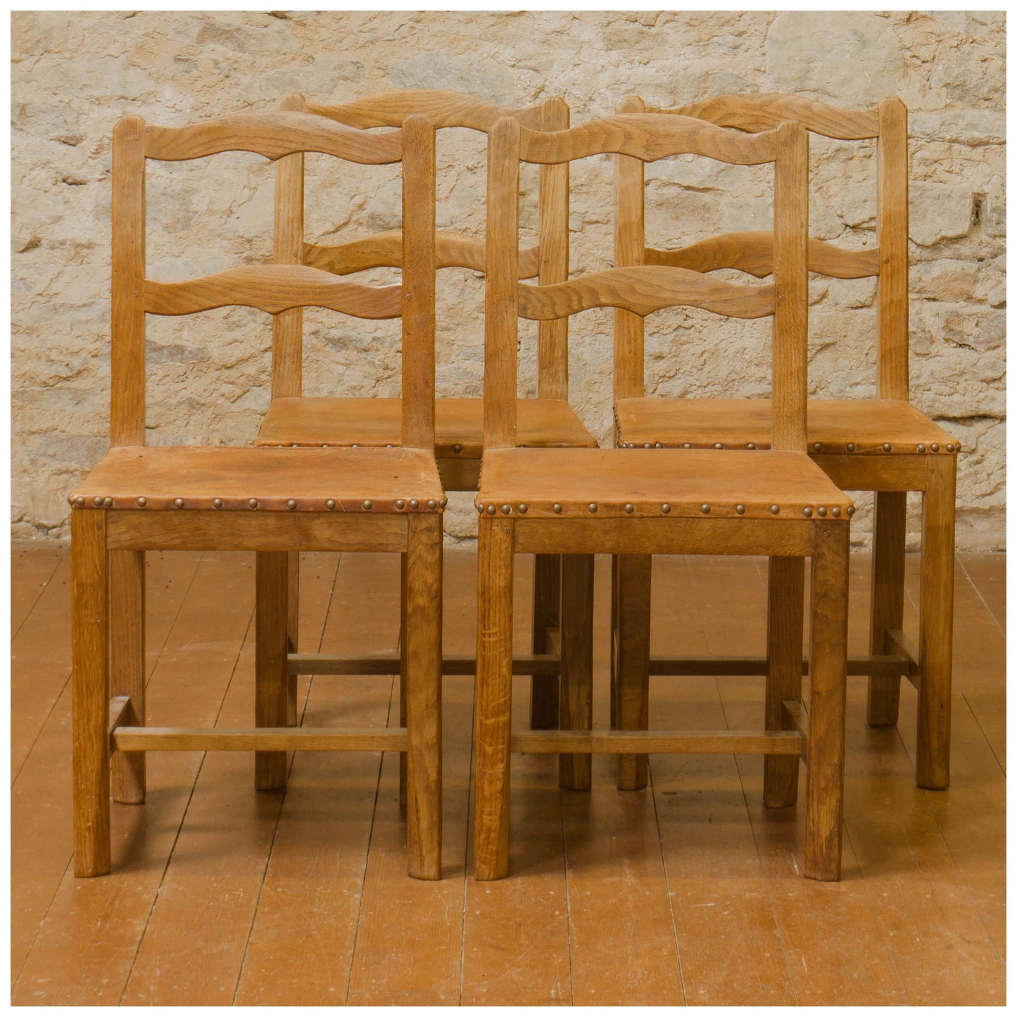 Robert Kingpost Ingham Arts & Crafts Yorkshire School English Oak English Chairs