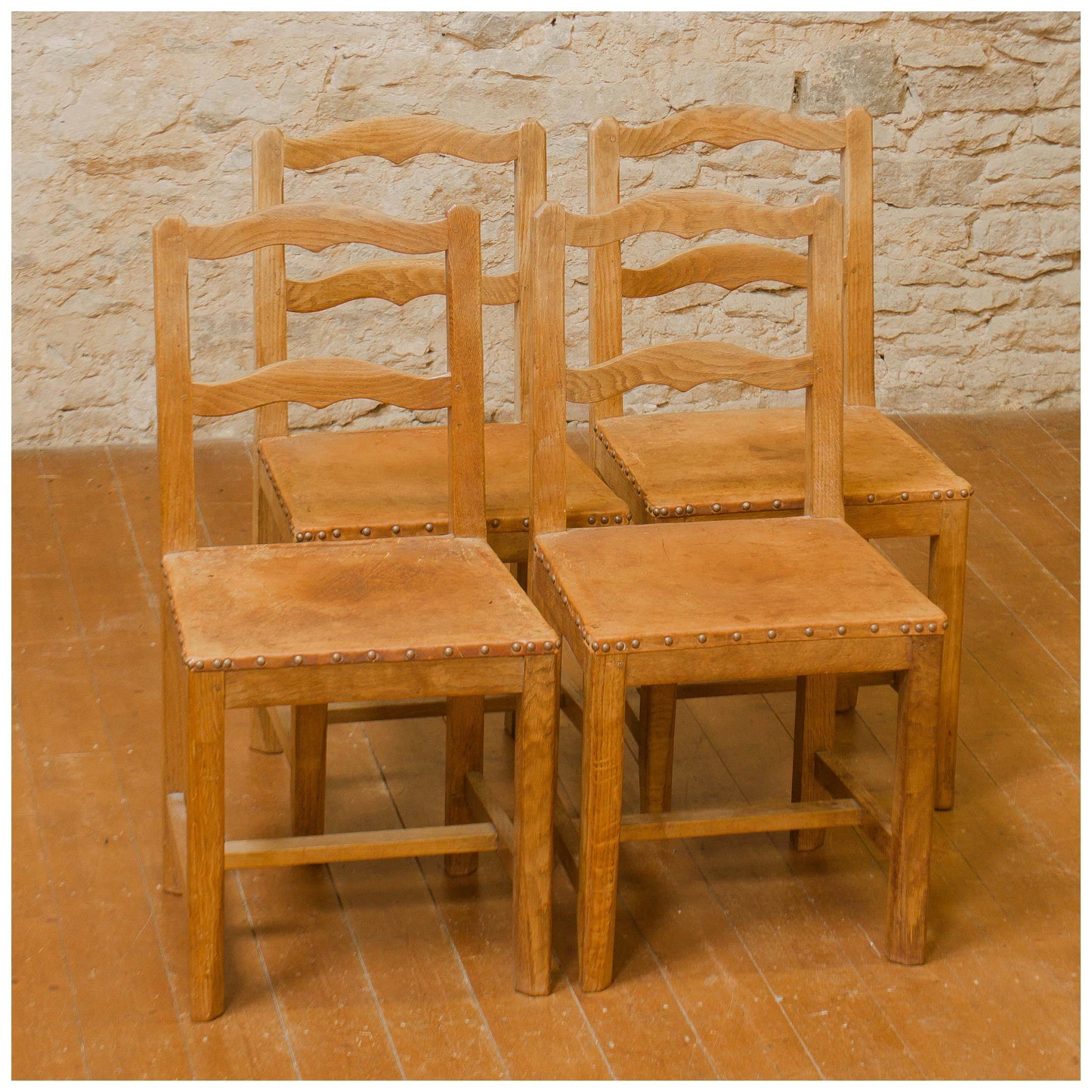 Robert Kingpost Ingham Arts & Crafts Yorkshire School English Oak English Chairs