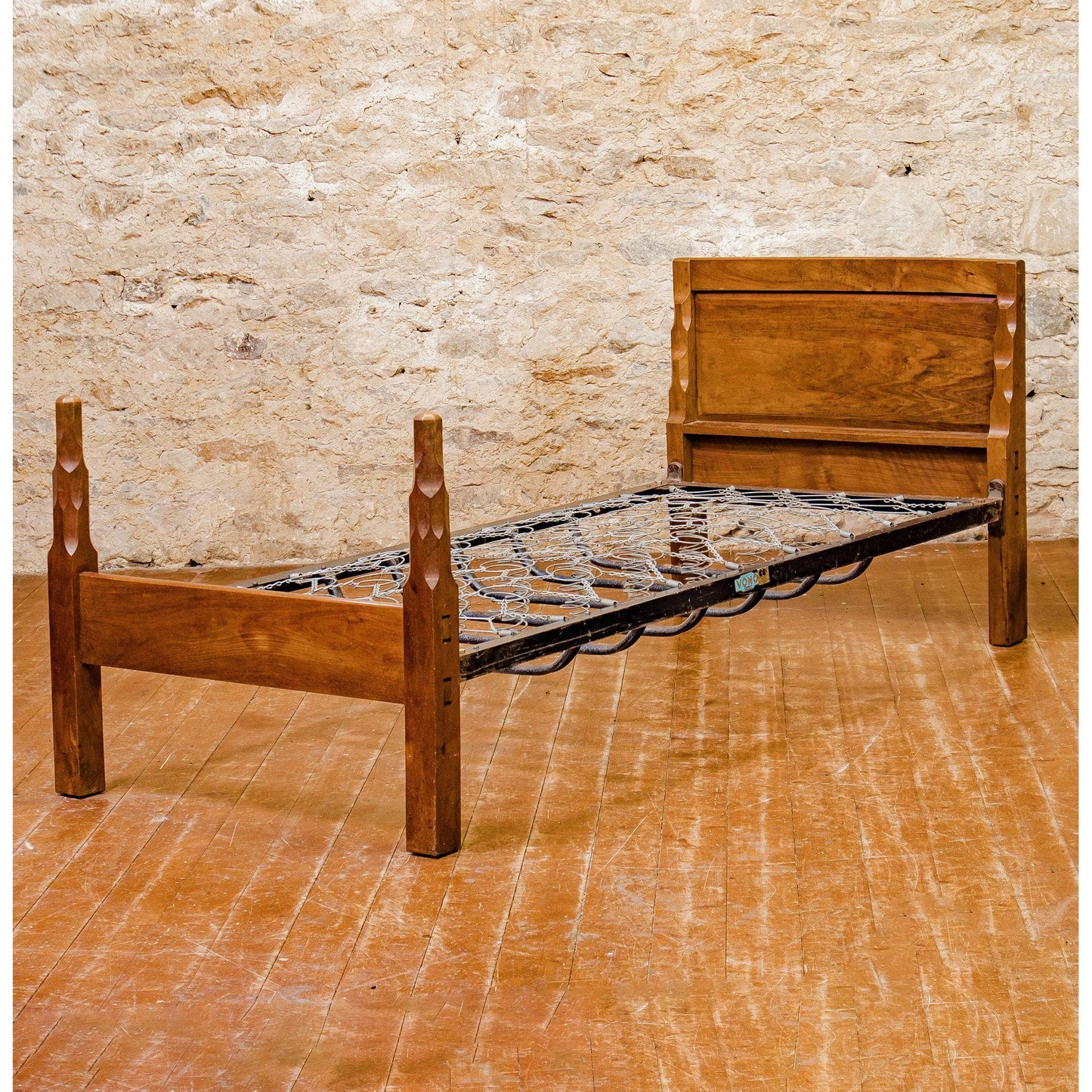 Stanley Webb Davies Arts & Crafts Lakes School Furniture Walnut Single Bed 1932