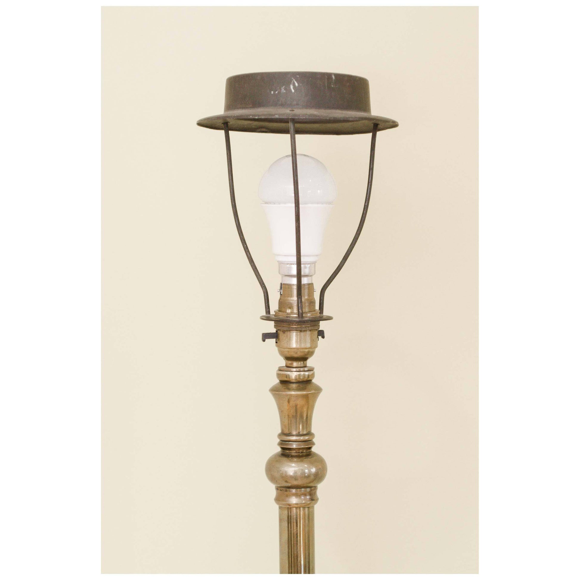 W. A. S William Arthur Smith Benson Antique Arts & Crafts Brass Stand Lamp